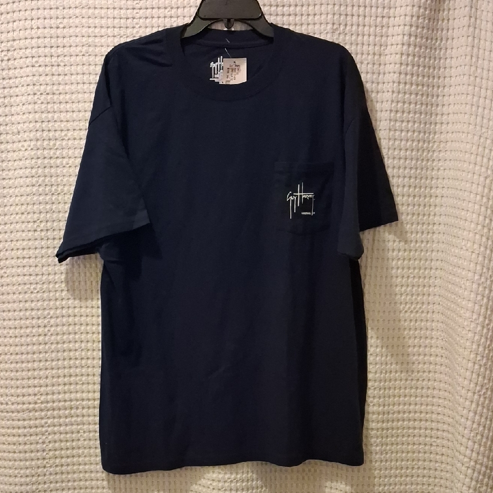 Guy Harvey NWT Deep Blue Short Sleeve Tee Swordfish Sz-XL